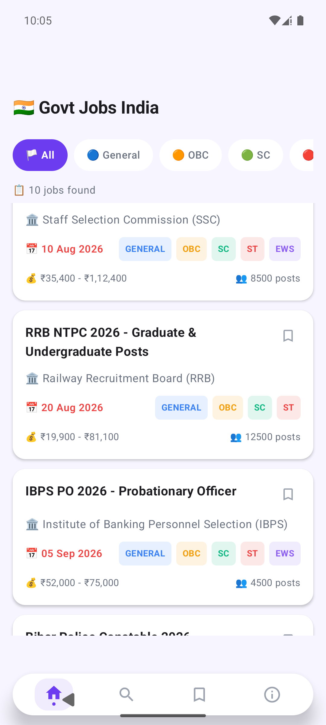 Govt Jobs India app
